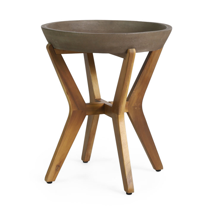 Corrigan Studio® Concrete Outdoor Side Table & Reviews Wayfair